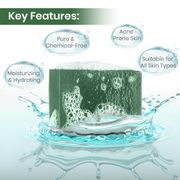 Aloe Vera Soap with 9 Herbs Handmade Premium Bathing Soap,125g