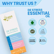 De-Stress Essential Oil for Stress Relief, Mental Calm & Relaxation – 10 ml