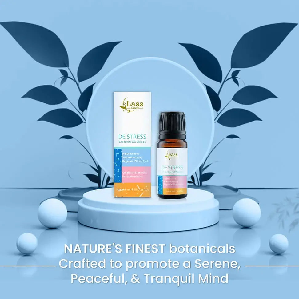 De-Stress Essential Oil for Stress Relief, Mental Calm & Relaxation – 10 ml