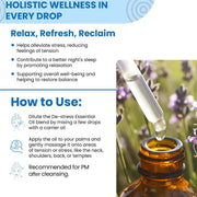 De-Stress Essential Oil for Stress Relief, Mental Calm & Relaxation – 10 ml