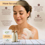 Goat Milk with Shea Butter Handmade Premium Bathing Soap(125g)