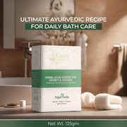 Himalayan Green Tea Honey & Ginger Premium Handmade Bathing Soap, 125g