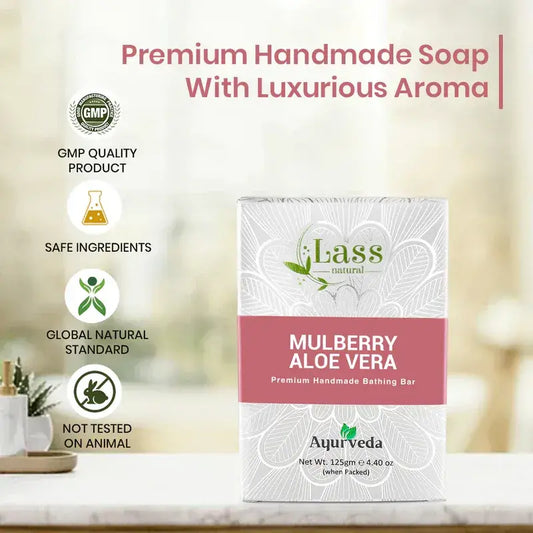 Mulberry Aloe Vera Handmade Premium Bathing Soap,125g