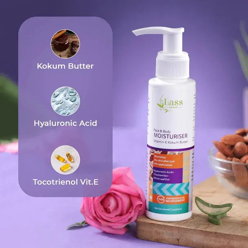 Winter Repair Face & Body Moisturiser with Vitamin-E & Kokum Butter – 24-Hour Hydration (100 ml)