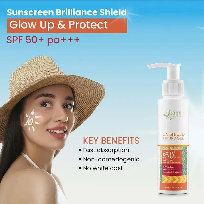 SPF 50+ PA+++ Broad Spectrum Sunscreen Gel for High Sun Exposure