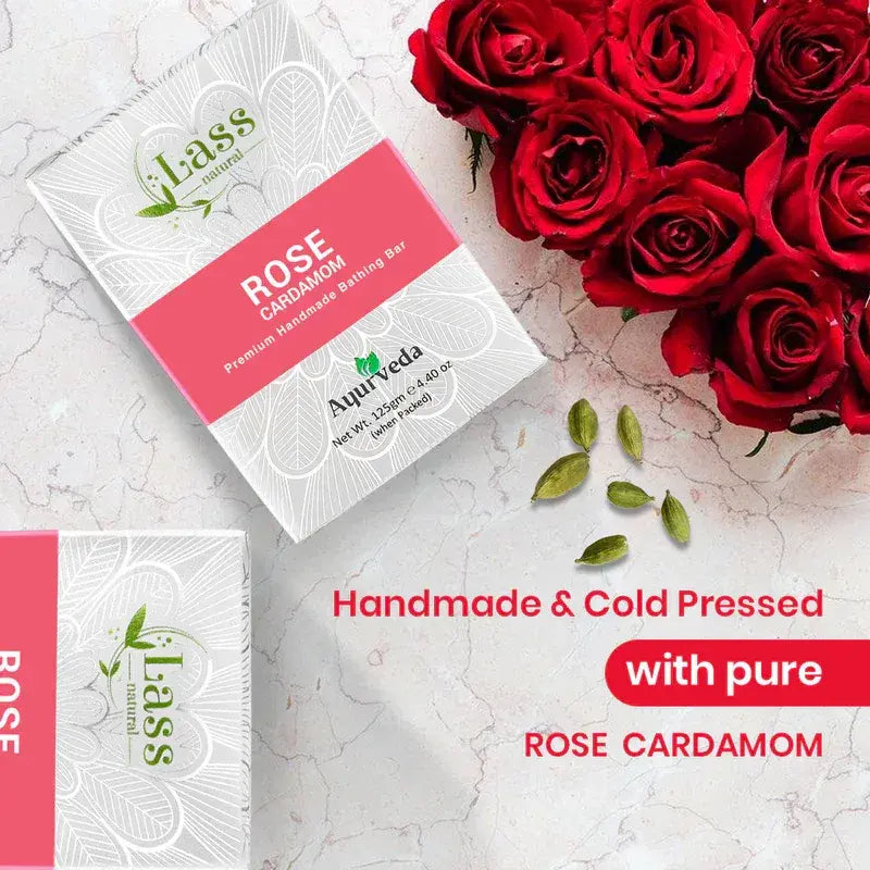 Rose Cardamom Handmade Premium Bathing Soap,125g