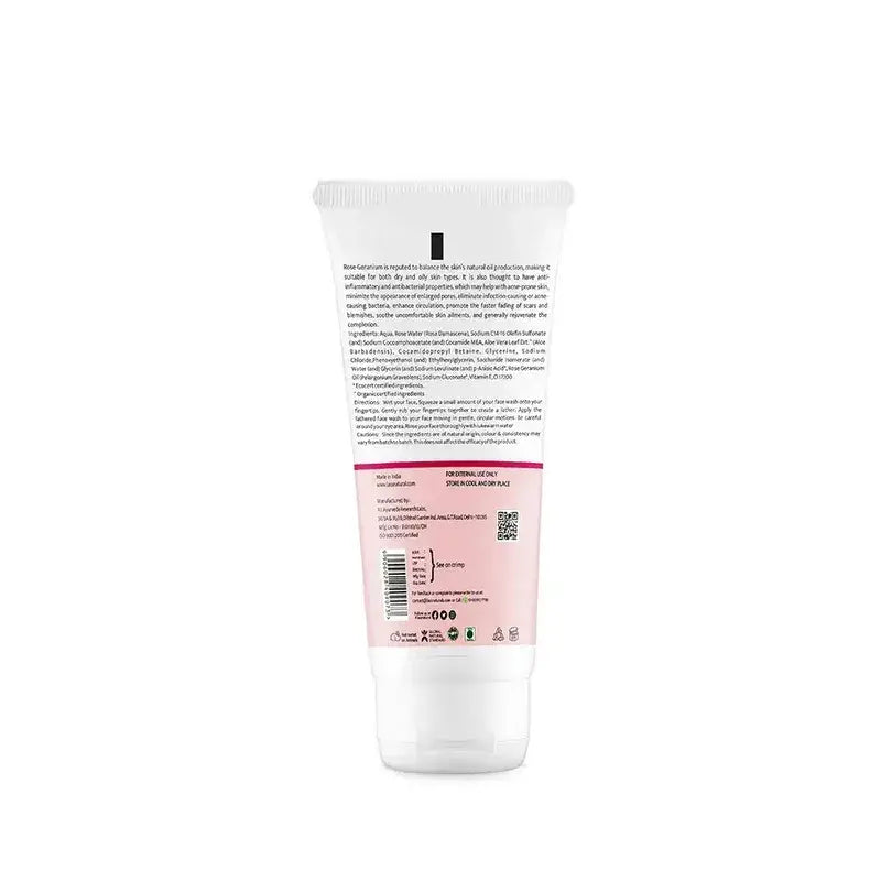 Lass Natural Rose Geranium Face Wash