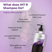 IHT9 Ayurvedic Hair Shampoo for Prevent hair fall & Control Hair Loss-Value Pack(500ml)