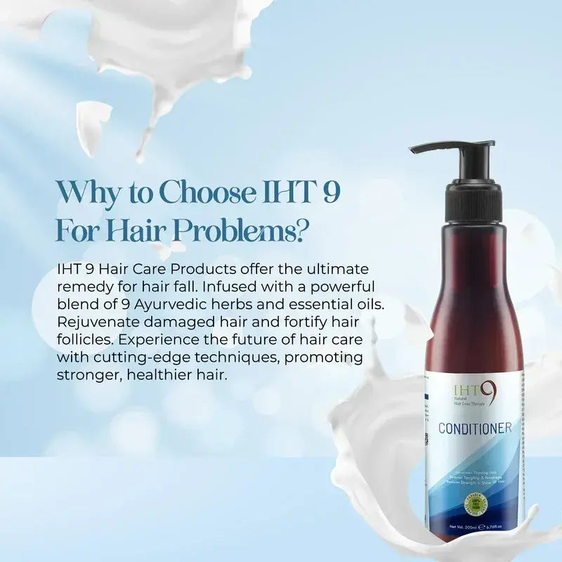 IHT9 Ayurvedic Conditioner | Hair Fall Control and Hair Growth with 9 Ayurvedic Herbs (200ml)