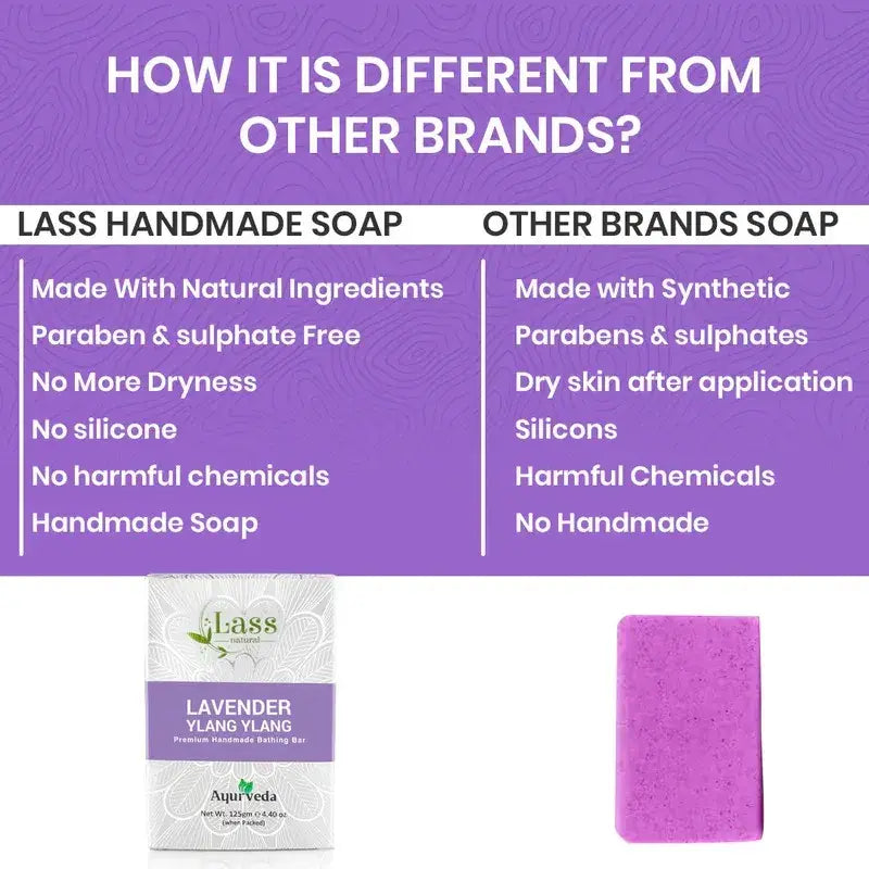 Lavender & Ylang-Ylang Handmade Premium Bathing Soap, 125g