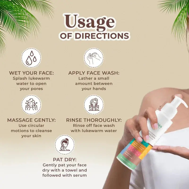 Goat Milk & Coconut Crème Face Wash for Deep Hydration & Skin Barrier Care