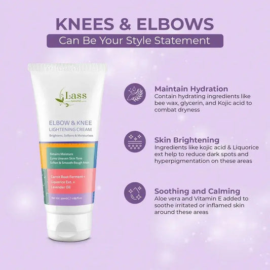 Elbow & Knee Lightening Cream for Pigmentation, Rough Texture & Dull Skin – 50 g