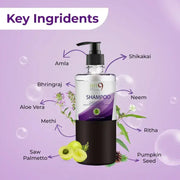 IHT9 Ayurvedic Hair Shampoo for Prevent hair fall & Control Hair Loss-Value Pack(500ml)