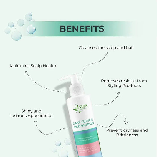Daily Cleanse Mild Shampoo for Dryness Control & Healthy Scalp, 200ml