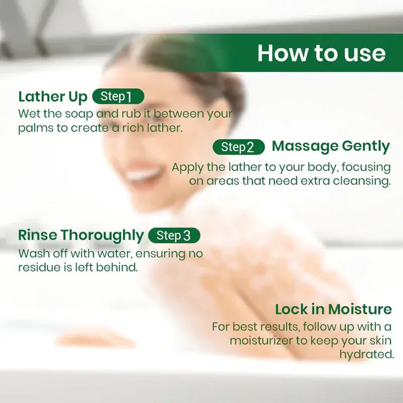 Neem & Basil Soap Handmade Premium Bathing Soap,125g