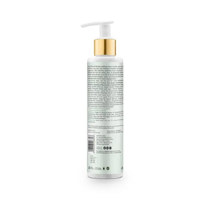 Lass Naturals Hair Smooth Keratin Conditioner to Boosts Repair & damaged hair(200ml)