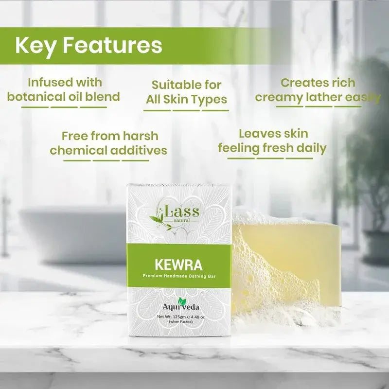Kewra Handmade Premium Bathing Soap, 125g