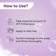 IHT9 Ayurvedic Hair Shampoo for Prevent hair fall & Control Hair Loss-Value Pack(500ml)
