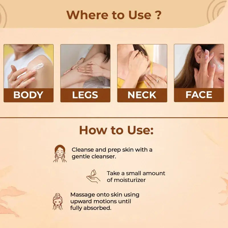 Deep Moisture & Glow Face & Body Lotion with Shea Butter, Almond & Saffron – 100 ml