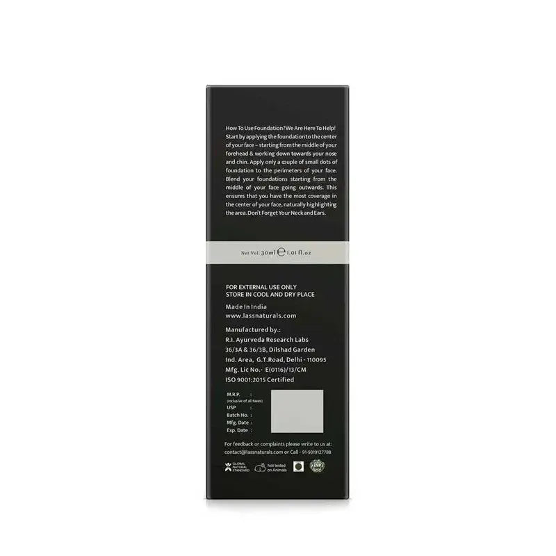 Lass Natural Serum Foundation With SPF30 To Get Radiant Glow Skin(1.2L)