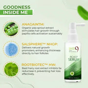 IHT9 Natural Scalp Serum For Hair Growth | 4% Anagain +RootBioTec Anti Hair Loss Scalp Serum (50ml)