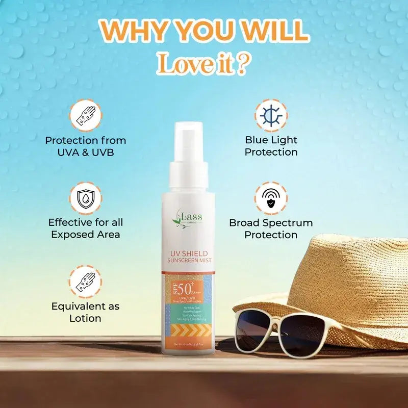 SPF 50+ Sunscreen Mist for On-the-Go Sun Protection – Easy Spray Application