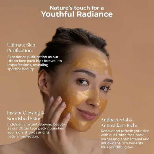 Lass Natural Ubtan Glow Pack, Traditional Beauty Rituals For Glowing Skin  - 100gm