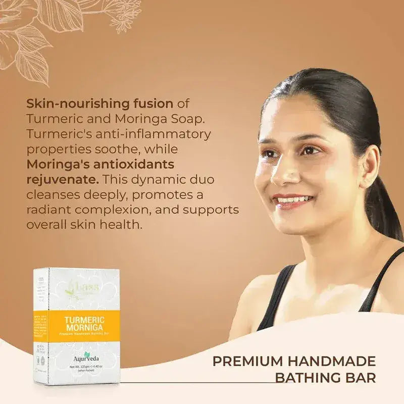 Turmeric Morniga Premium Handmade Bathing Soap, 125g