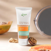 Lass Natural Papaya Walnut Facial Scrub with Papaya and Walnut 100GM