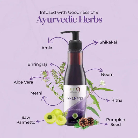 IHT9 Anti Hair Fall Ayurvedic Shampoo To Control & Prevent Hair Loss (200ml)