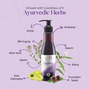 IHT9 Anti Hair Fall Ayurvedic Shampoo To Control & Prevent Hair Loss (200ml)
