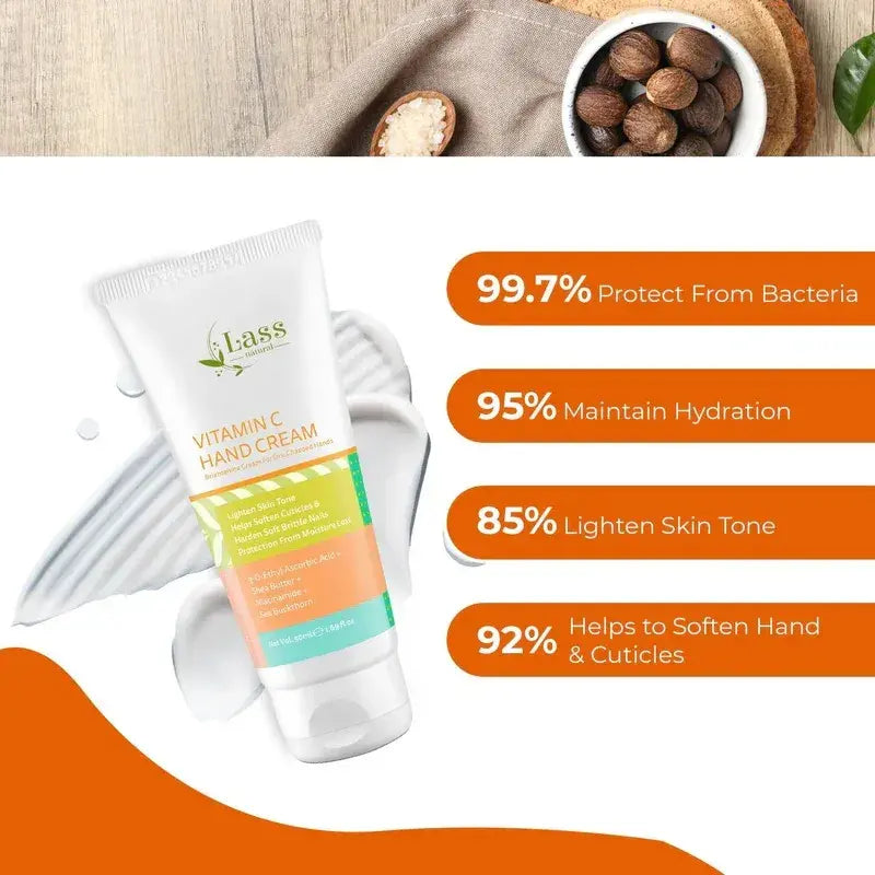 Vitamin C Hand Cream for Dry, Dull & Uneven Skin Tone – Brightening Daily Care (50 ml)