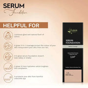 Lass Natural Serum Foundation With SPF30 To Get Radiant Glow Skin(1.2L)