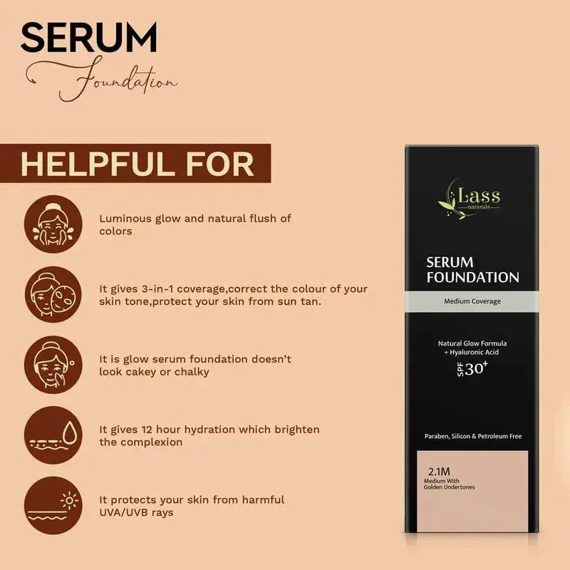 Serum Foundation with Fusion of Natural Pigments and Hyaluronic Acid- 2.1 Medium