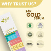 24k Gold Serum, Korean Powerful skin care infused with Vitamin E For Restore Hydration -30ml