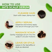 IHT9 Natural Scalp Serum For Hair Growth | 4% Anagain +RootBioTec Anti Hair Loss Scalp Serum (50ml)
