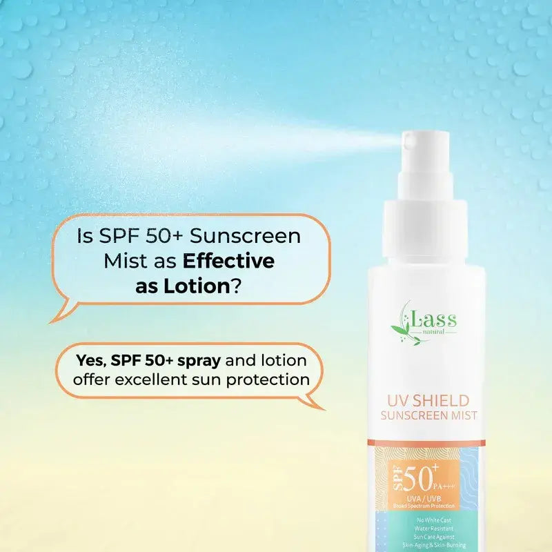 SPF 50+ Sunscreen Mist for On-the-Go Sun Protection – Easy Spray Application