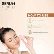 Lass Natural Serum Foundation With SPF30 To Get Radiant Glow Skin(1.2L)
