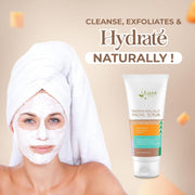 Lass Natural Papaya Walnut Facial Scrub with Papaya and Walnut 100GM