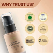 Lass Natural Serum Foundation With SPF30 To Get Radiant Glow Skin(1.2L)