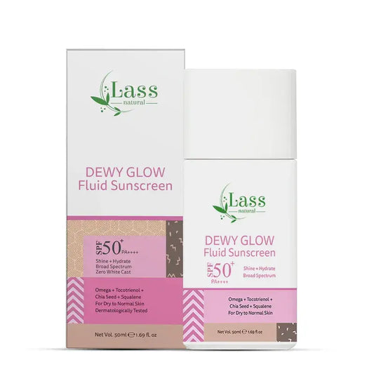 Dewy Glow Fluid Sunscreen SPF 50+ PA++++ for Dry to Normal Skin – 50 ml