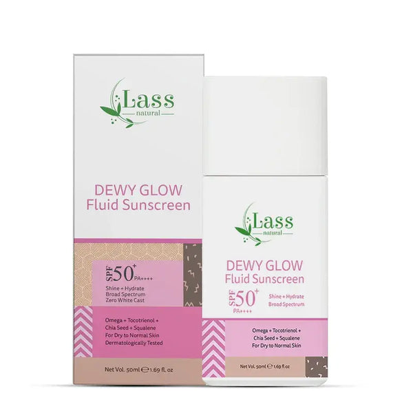 Dewy Glow Fluid Sunscreen SPF 50+ PA++++ for Dry to Normal Skin – 50 ml