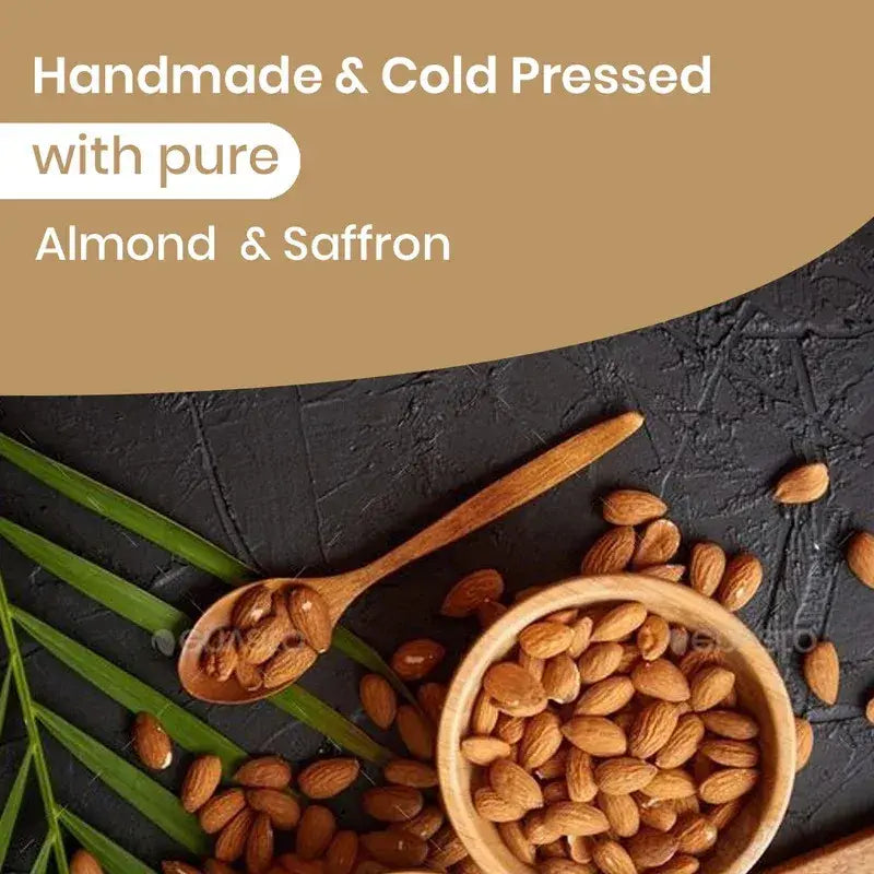 Kashmir Almond & Saffron With Milk Handmade Premium Bathing Soap,125g