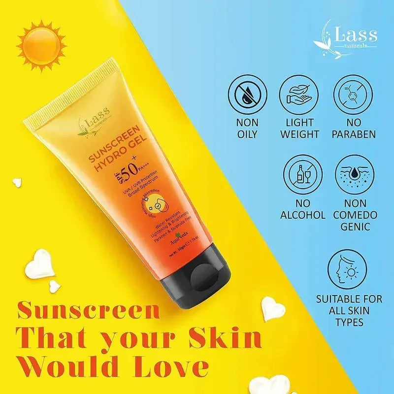 SPF 50+ PA+++ Broad Spectrum Sunscreen Gel for High Sun Exposure