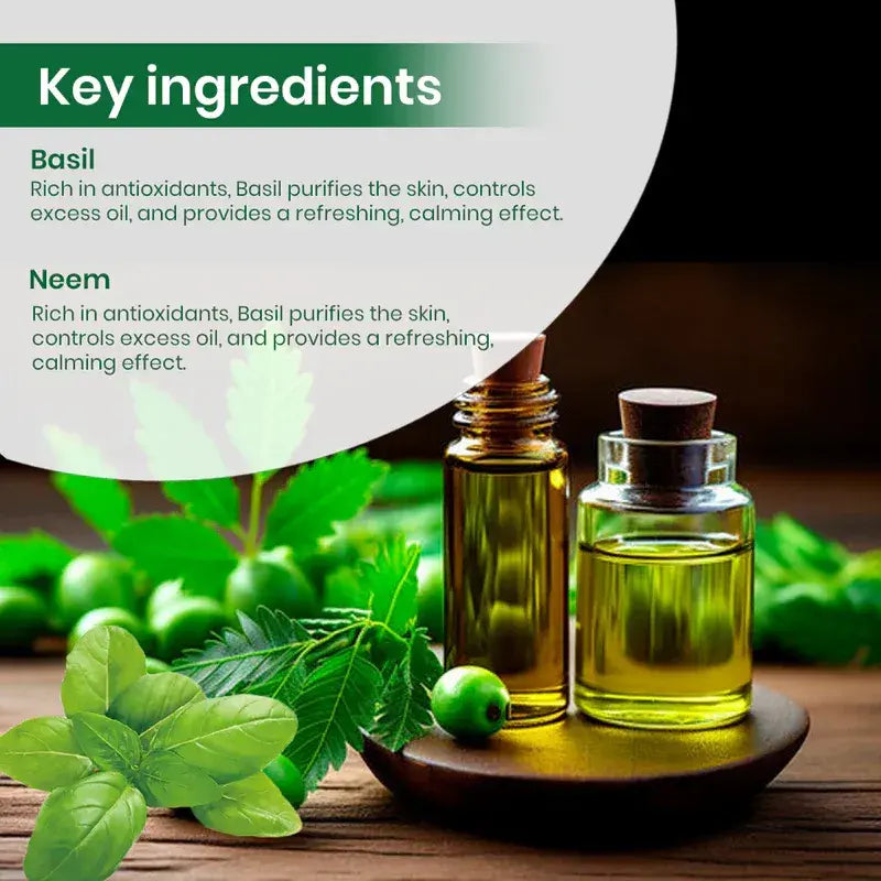 Neem & Basil Soap Handmade Premium Bathing Soap,125g