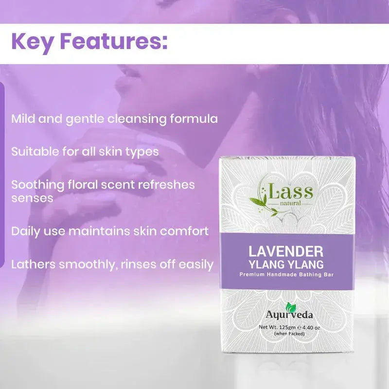 Lavender & Ylang-Ylang Handmade Premium Bathing Soap, 125g