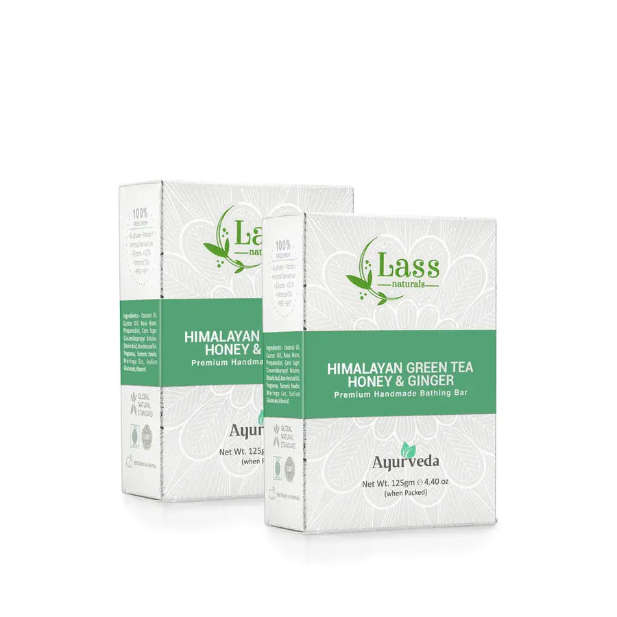 Himalayan Green Tea, Honey & Ginger Premium Handmade Bathing Soap, 125g
