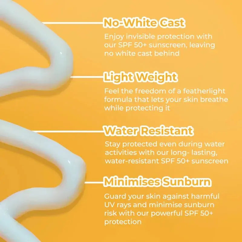 SPF 50+ PA+++ Broad Spectrum Sunscreen Gel for High Sun Exposure