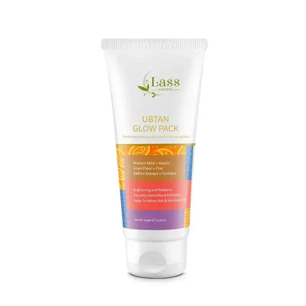 Lass Natural Ubtan Glow Pack, Traditional Beauty Rituals For Glowing Skin  - 100gm