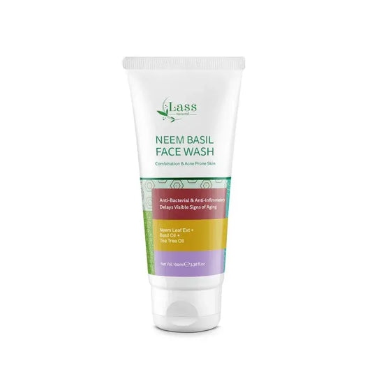 Lass Natural Neem & Basil Face Wash for Acne & Oil Control